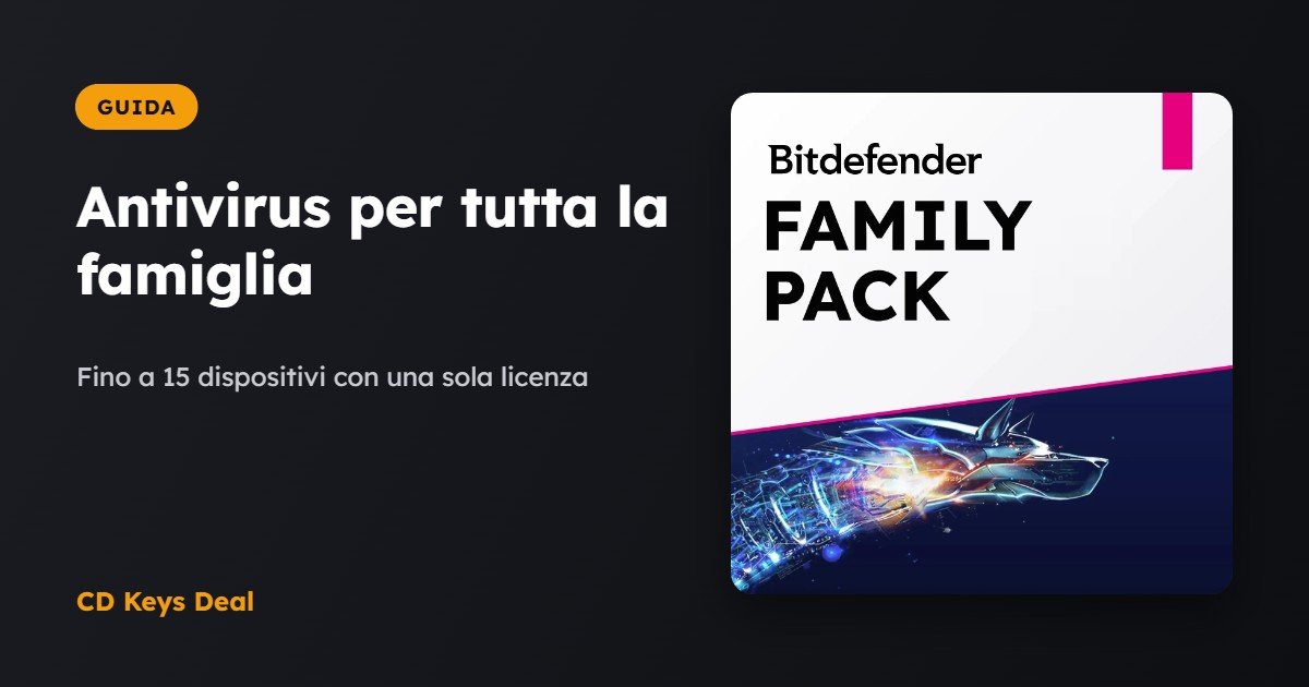 Antivirus per tutta la famiglia: come proteggere 10–15 dispositivi con una licenza