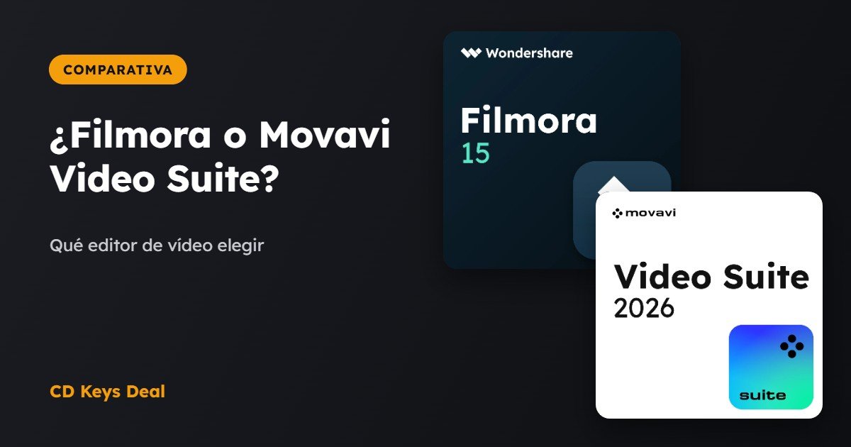 Editar vídeo: ¿Filmora o Movavi Video Suite? Comparativa y cuál elegir