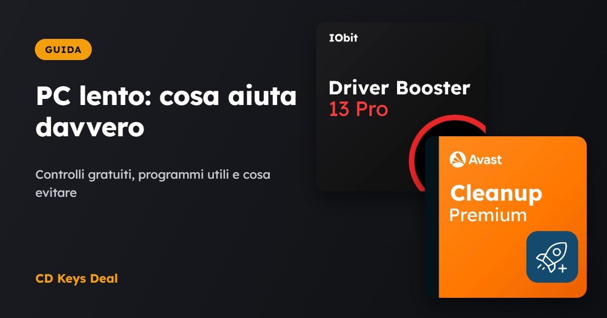 PC lento: cosa aiuta davvero (e cosa no) per velocizzarlo
