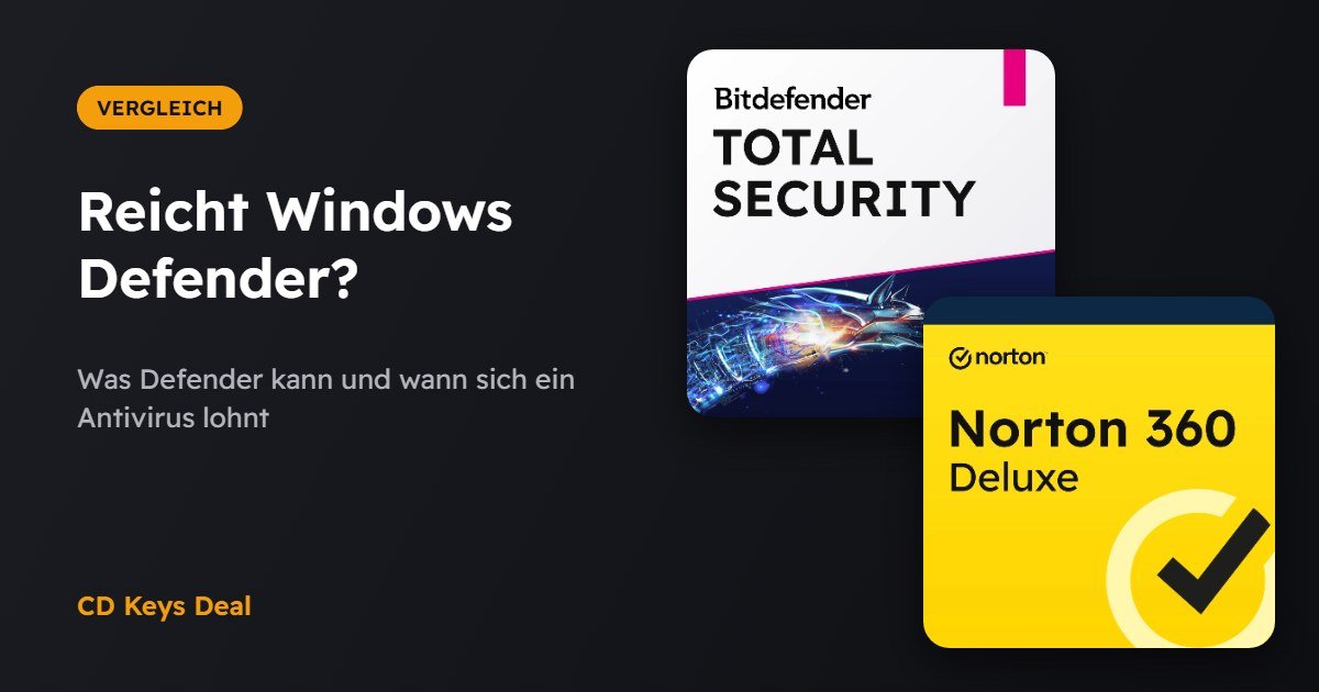 Reicht Windows Defender oder brauche ich ein Antivirenprogramm? Die ehrliche Antwort