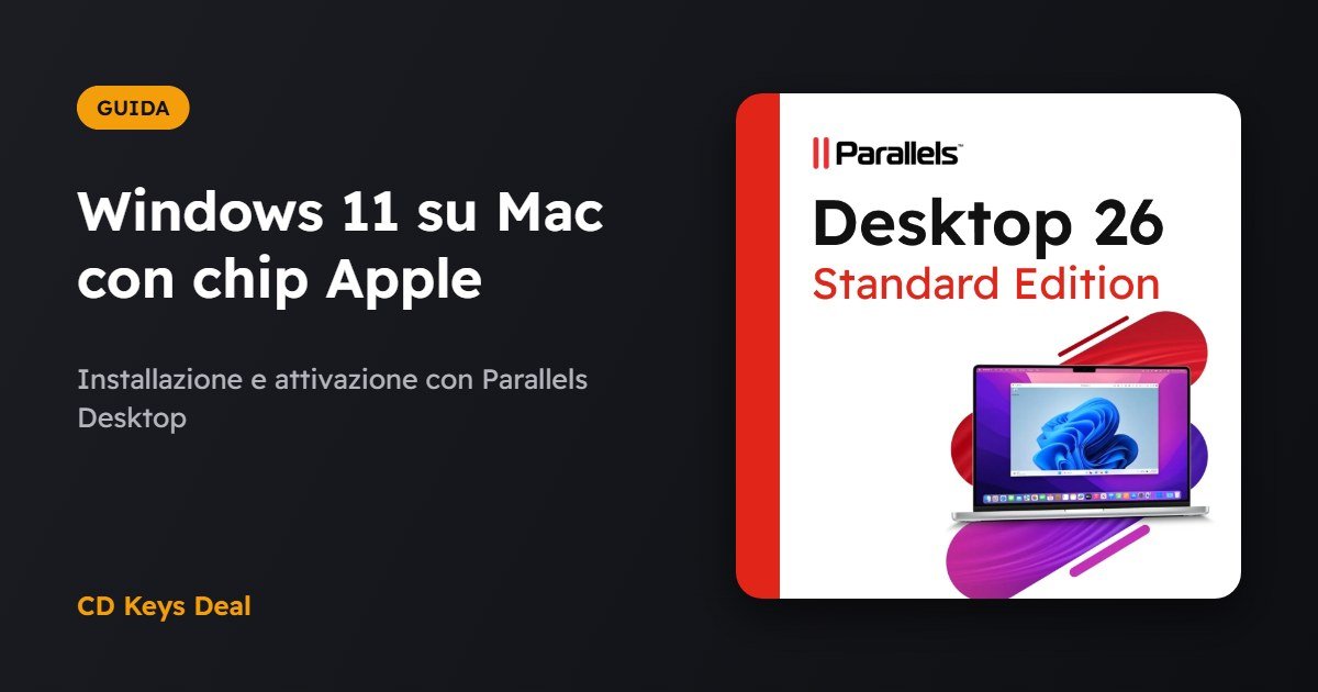 Windows 11 su Mac con chip Apple (M1, M2, M3, M4): guida con Parallels Desktop
