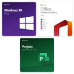 Bundle Windows 10 Pro + Office 2024 Professional Plus + Project 2024 Professional – Lebenslange Lizenzen | Digitale Product Keys