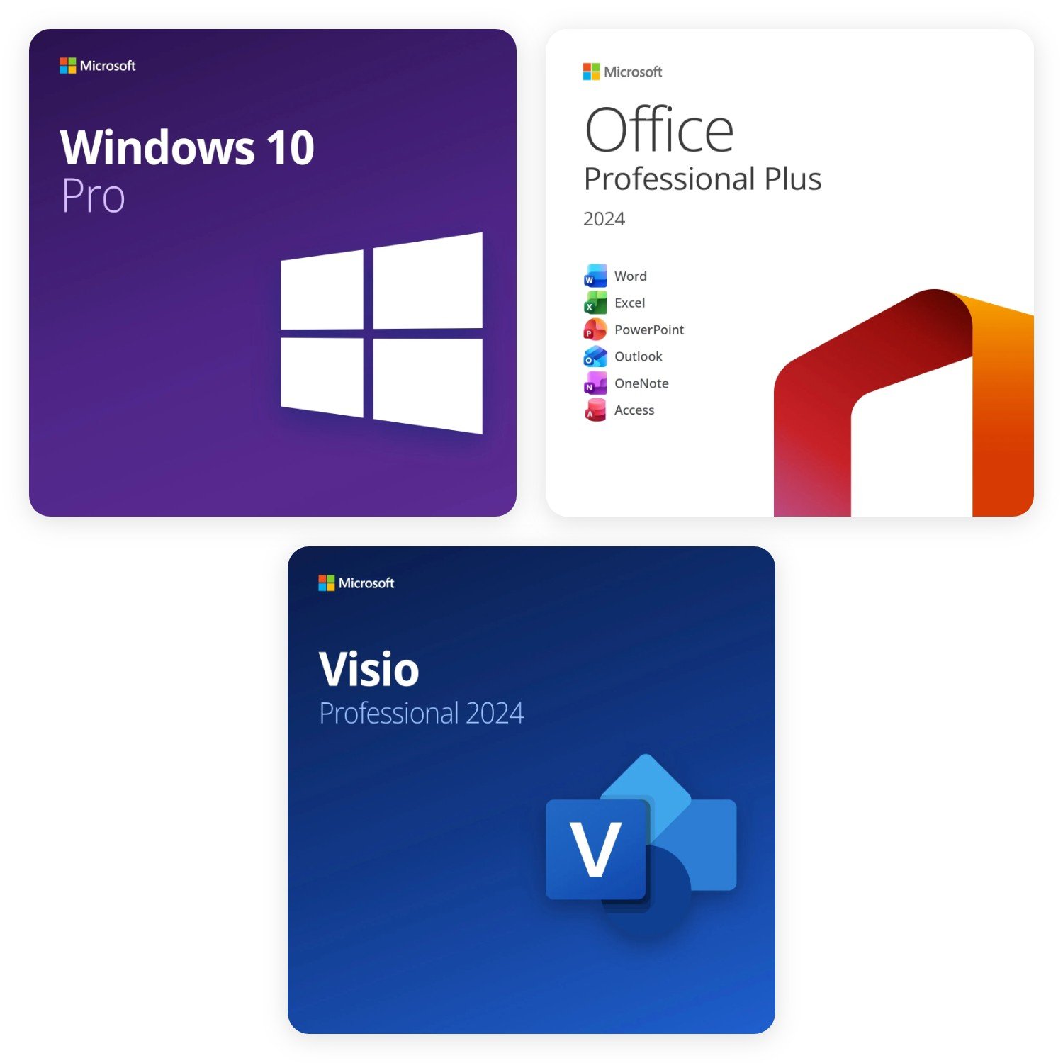 bundle-windows-10-pro-office-2024-pro-plus-visio-2024-grid Bundle Windows 10 Pro + Office 2024 Professional Plus + Visio 2024 Professional – Lebenslange Lizenzen | Digitale Product Keys – Bild 1