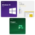 Bundle Windows 10 Pro + Office 2024 Standard + Project 2024 Professional – Lebenslange Lizenzen | Digitale Product Keys