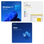 Bundle Windows 11 Home + Office 2024 Standard + Visio 2024 Professional – Licenze a Vita | Product Key Digitali