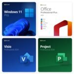 Bundle Windows 11 Pro + Office 2024 Professional Plus + Visio 2024 Professional + Project 2024 Professional – Licenze a Vita | Product Key Digitali