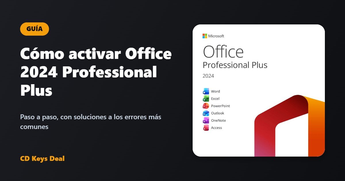Cómo activar Office 2024 Professional Plus: guía paso a paso