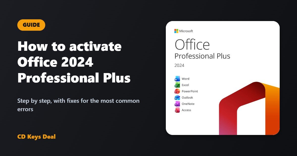 How to activate Office 2024 Professional Plus: step-by-step guide