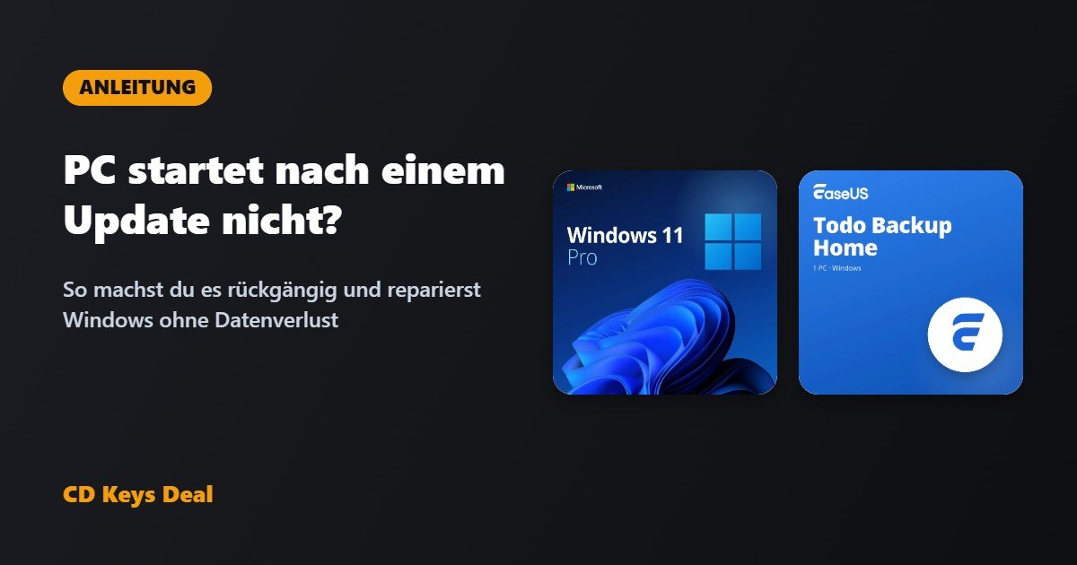 PC startet nach Windows-Update nicht mehr: So machst du es rückgängig und reparierst ihn