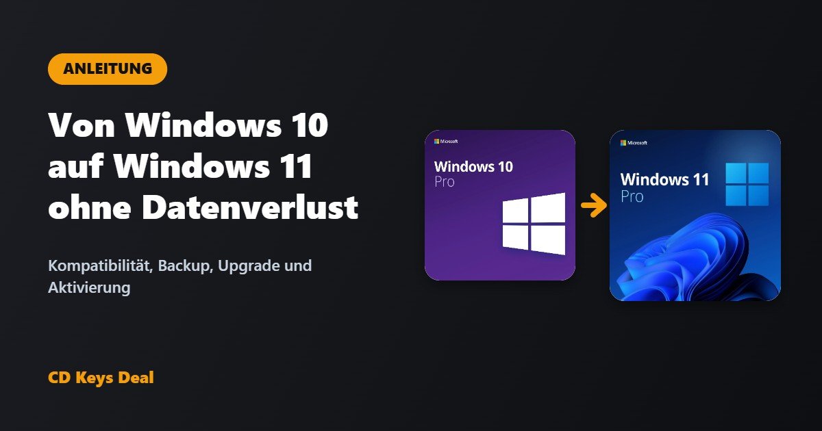 Von Windows 10 auf Windows 11 umsteigen, ohne Dateien zu verlieren