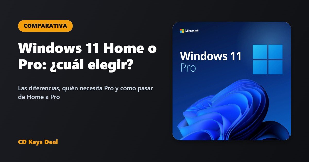 Windows 11 Home o Pro: ¿cuál elegir?