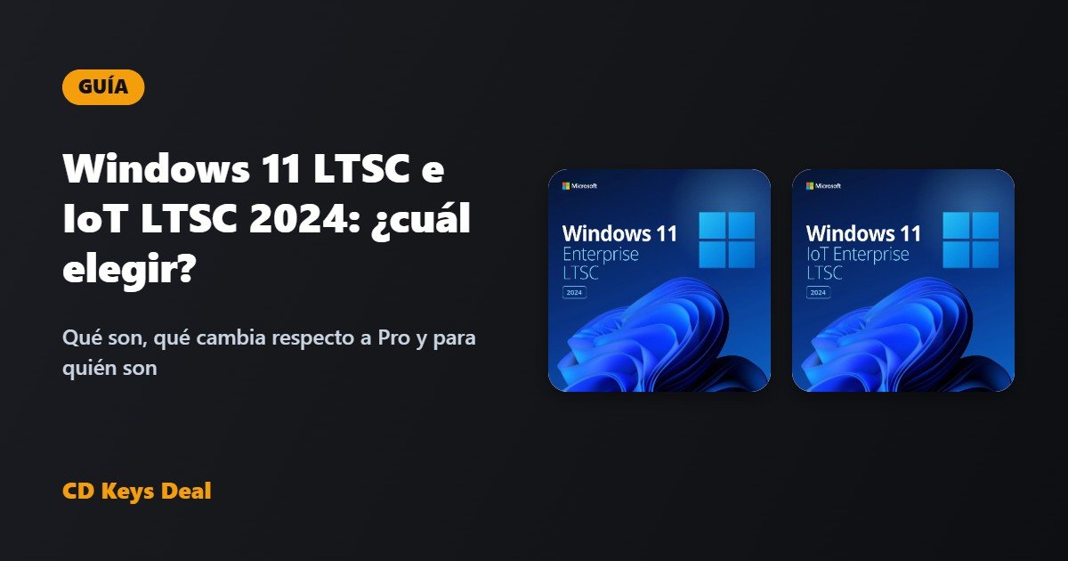 Windows 11 LTSC e IoT LTSC 2024: qué son y cuál elegir