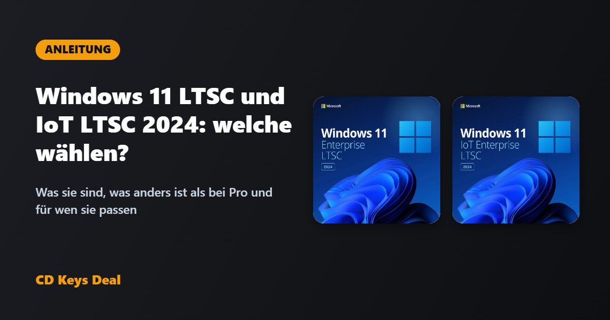 Windows 11 LTSC und IoT LTSC 2024: Was sie sind und welche du wählen solltest